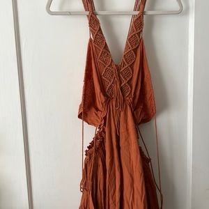 Free People Crochet Boho Dress